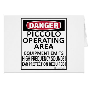 Cartão Área de operação Piccolo