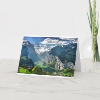 Cartão Áreas de Suiça incríveis