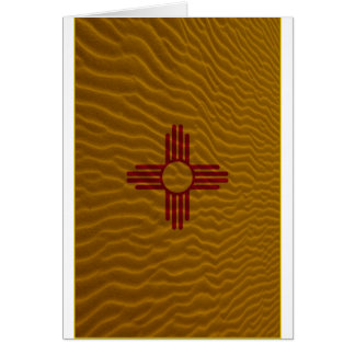 Cartão Areia da sobremesa da bandeira de New mexico