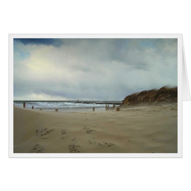 Cartão Areia de vento (Frente horizontal)