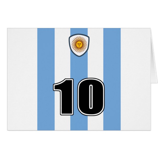 Cartão Argentina soccer (Frente Horizontal)
