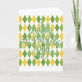 Cartão Argila Verde - Feliz Dia de São Patrício