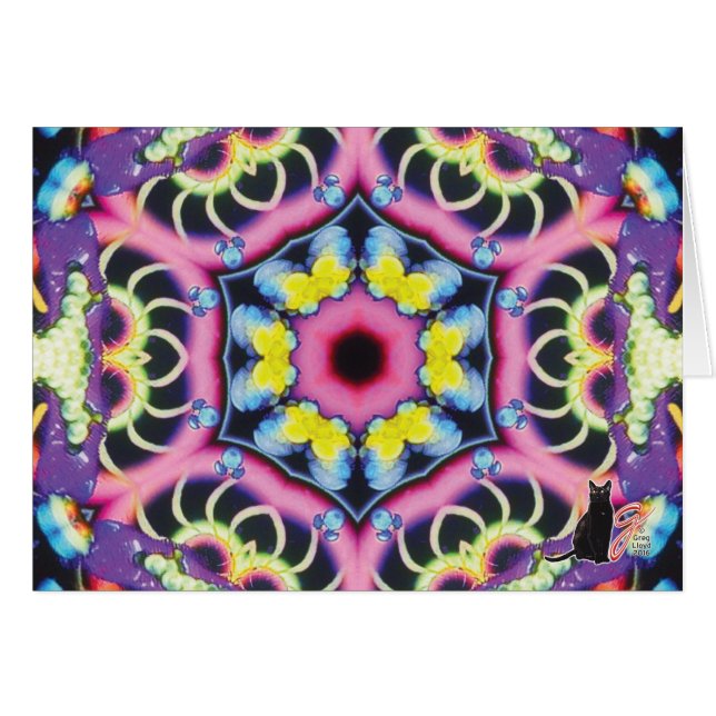Cartão Ariel Kaleidoscope (Frente Horizontal)