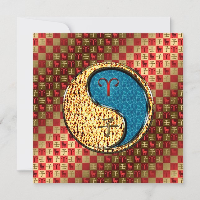 Cartão Aries & Água Rato (Frente)