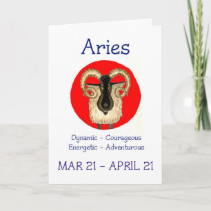 Cartão Aries Birthday Card