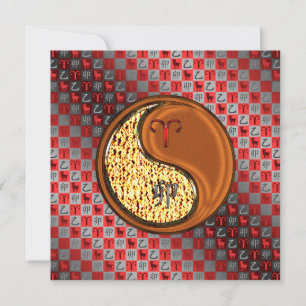 Cartão Aries e Coelho da Madeira