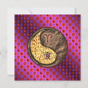 Cartão Aries & Earth Boar