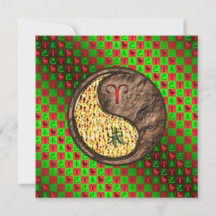 Cartão Aries & Earth Goat