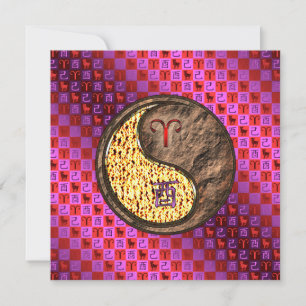 Cartão Aries & Earth Rooster