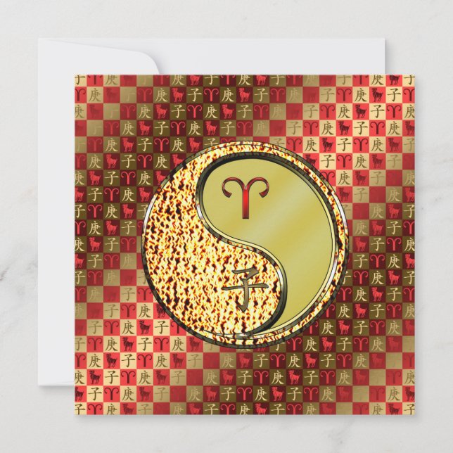 Cartão Aries & Metal Rat (Frente)