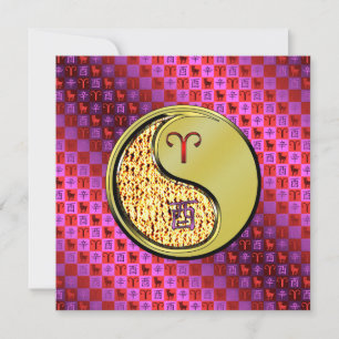 Cartão Aries & Metal Rooster