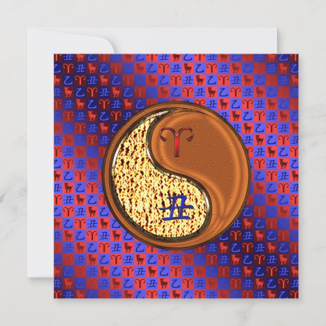 Cartão Aries & Wood Ox (Frente)