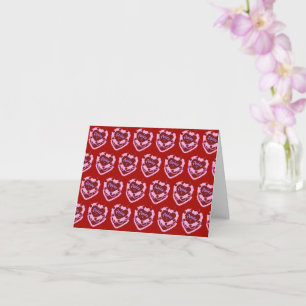 Cartão Aries Zodiac Coquette Heart Cake
