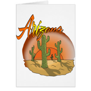 Cartão ARIZONA Sunset Cactus