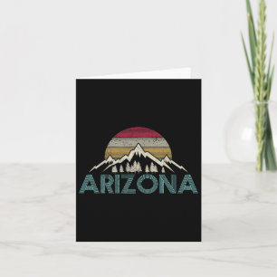 Cartão Arizona Vintage Retro Mounts Nature Caminhando Sou