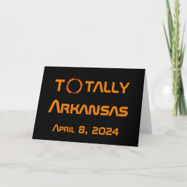 Cartão Arkansas Eclipse Solar Total 2024