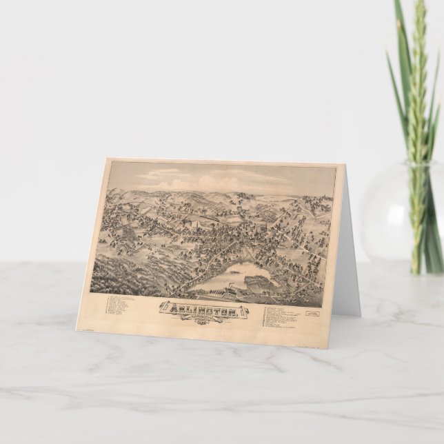 Cartão Arlington Massachusetts (1884) (Frente)