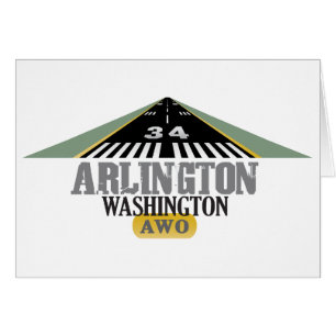 Cartão Arlington Washington - Passagem do Aeroporto