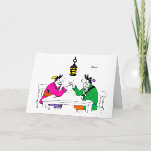 Cartão Arm Wrestling Greetings Card