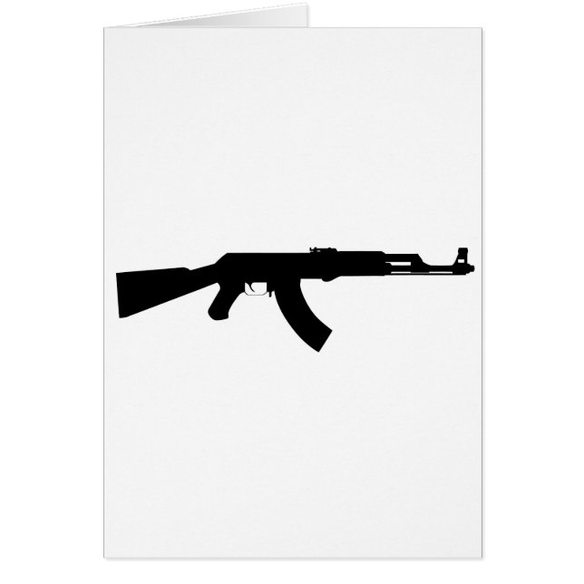 Cartão Arma de Ak47 (Frente)