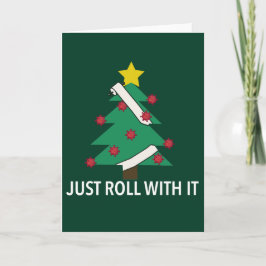 Cartão Arma de Árvore de Natal Engraçado