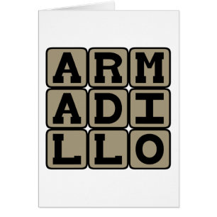 Cartão Armadillo, Mamífero Placental