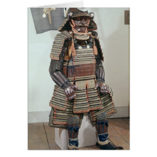 Cartão Armadura do Guerreiro Samurai