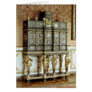 Cartão Armário da jóia de Louis XIV, oficina dos Gobeli