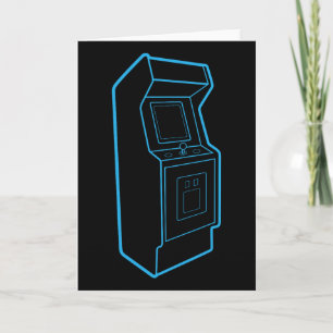 Cartão Armário de arcade de videogame retrô