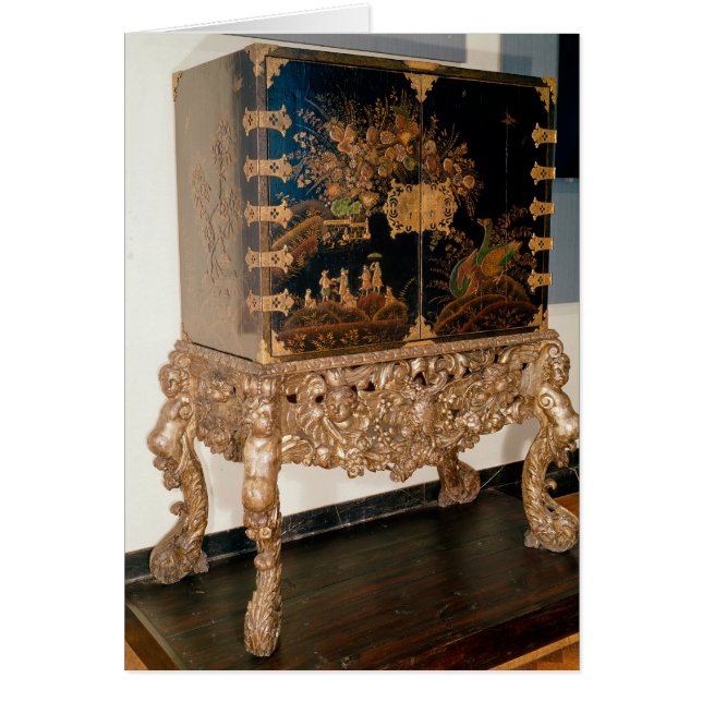 Cartão Armário preto e dourado (Frente)