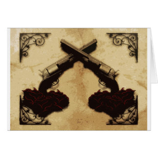 Cartão Armas e rosas