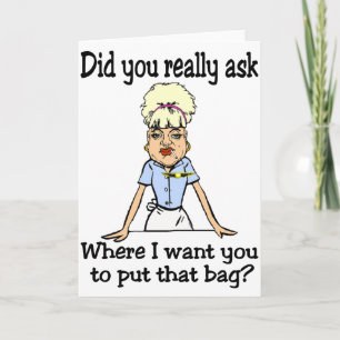 Cartão Armazene o saco