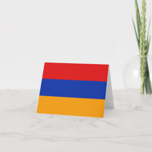 Cartão Armênia Flag Notecard