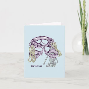 Cartão Arnês e equipamento para trepagem