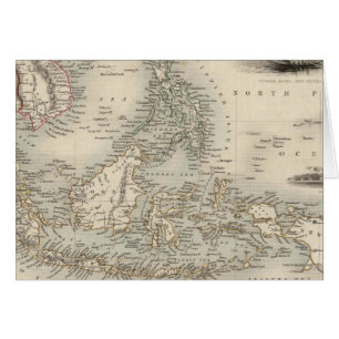 Cartão Arquipélago de Malay ou Ilhas da Índia Oriental