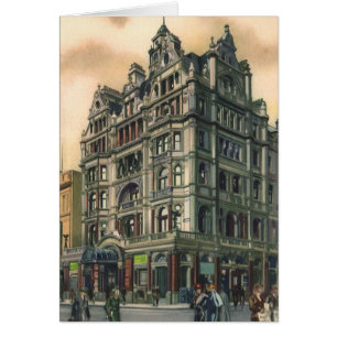 Cartão Arquitetura Antiga Hotel Queens Leicester Square