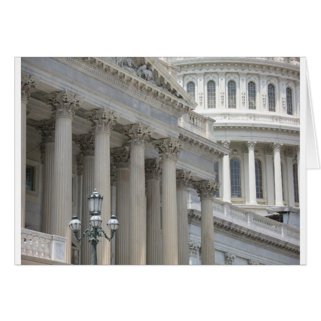 Cartão arquitetura de construção de capital dos eua (Frente Horizontal)