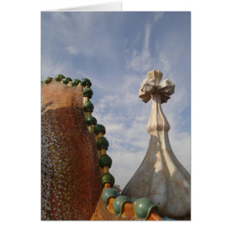 Cartão Arquitetura de Gaudi da espanha