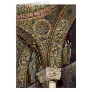 Cartão Arquitetura venenosa, Arca decorativa em uma Igrej