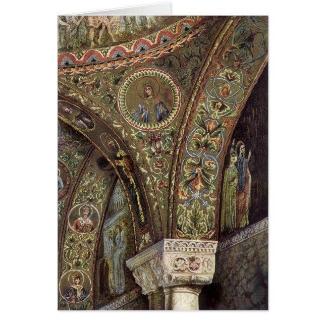 Cartão Arquitetura venenosa, Arca decorativa em uma Igrej (Frente)