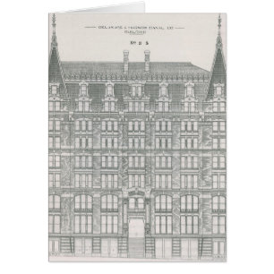 Cartão Arquitetura Vintage, Companhia do Canal Delaware &