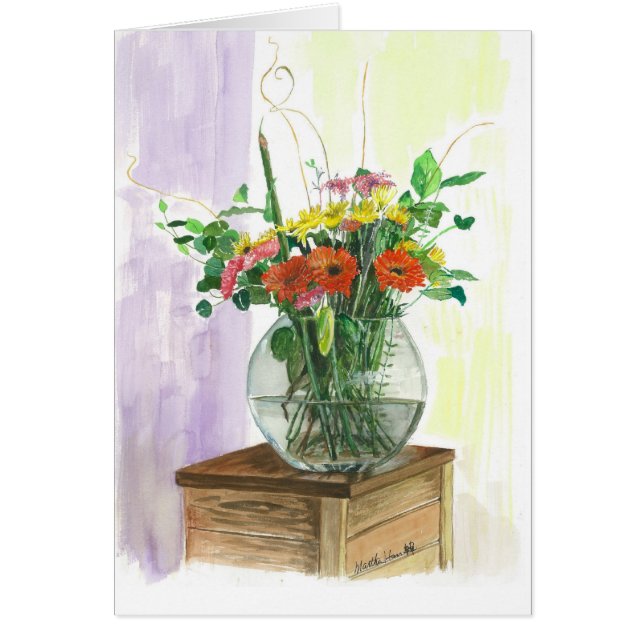 Cartão Arranjo de flor (Frente)