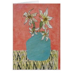 Cartão Arranjo floral dos lírios