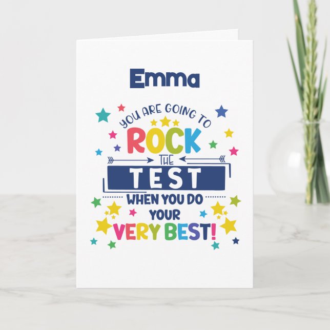 Cartão Arrase na sua prova - STATS (Frente)