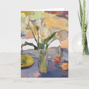 Cartão Art Card Blank Greeting Card "Calla Lilies"