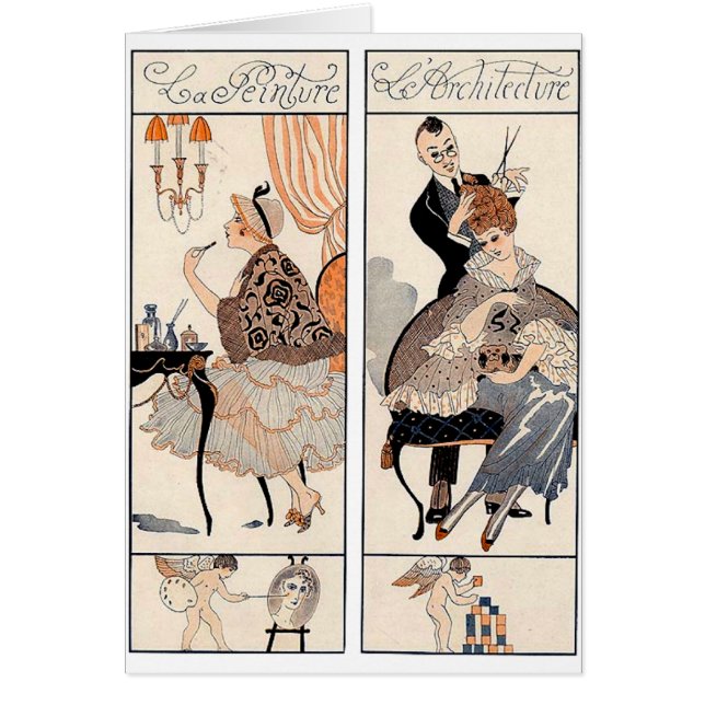 Cartão Art Deco Beauty (Frente)