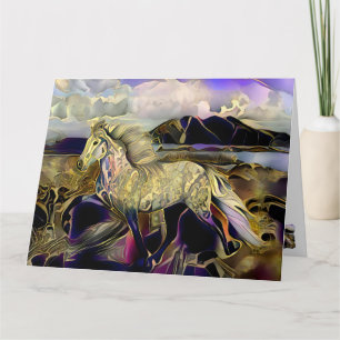 Cartão Art Deco Cavalo Islandês