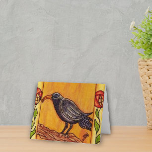 Cartão Art Deco Crow Notecard