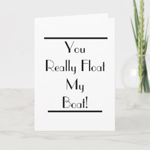 Cartão Art Deco Float My Boat Card