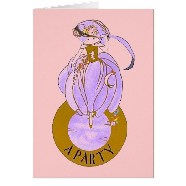 CARTÃO ART DECO LADY (Frente)